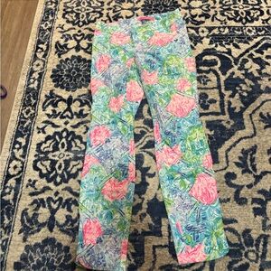 Lilly Pulitzer Multicolor Tropical Print Pants